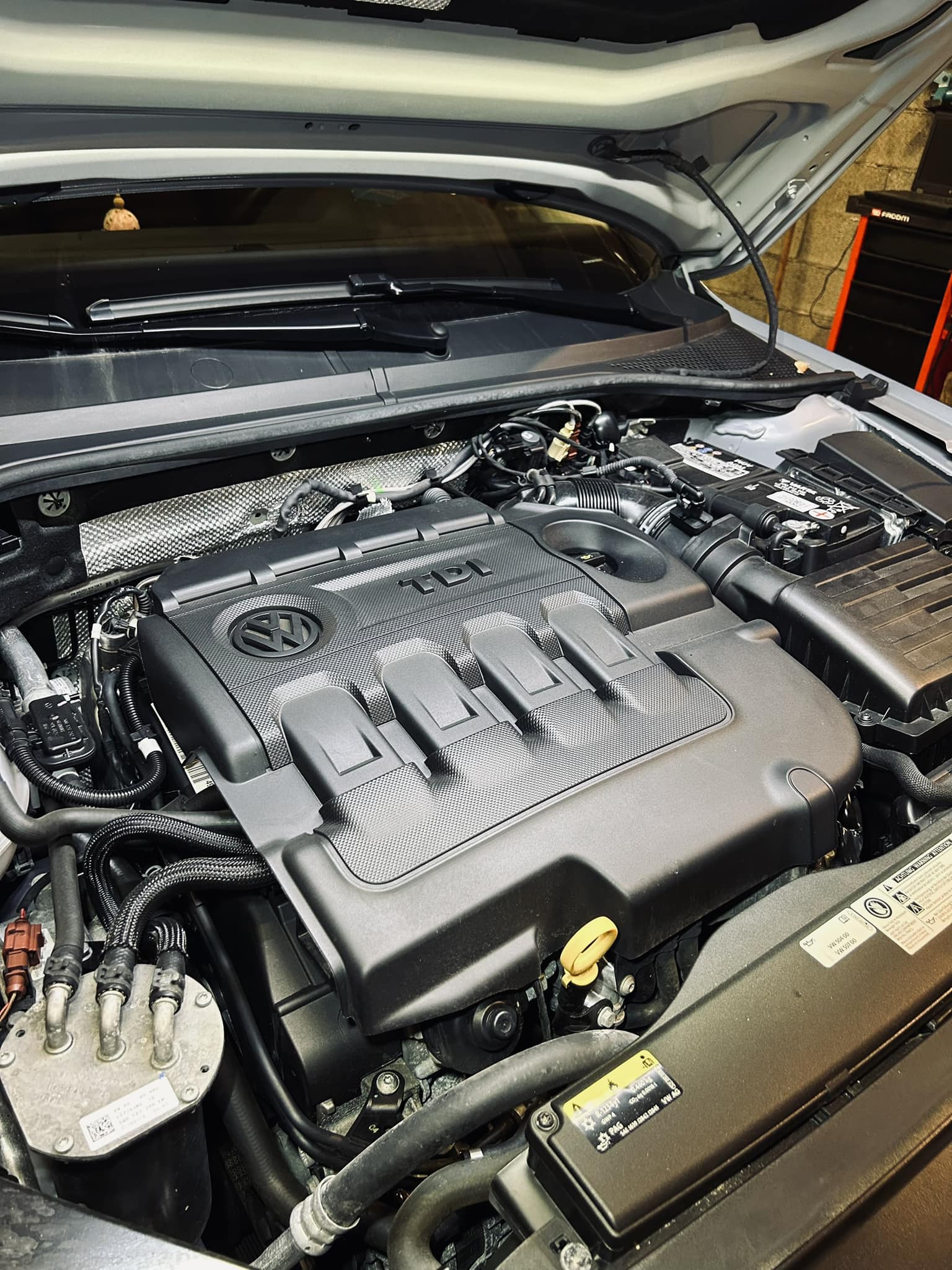 Compartiment moteur Volkswagen TDI